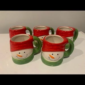 Royal Norfolk snowman mugs.